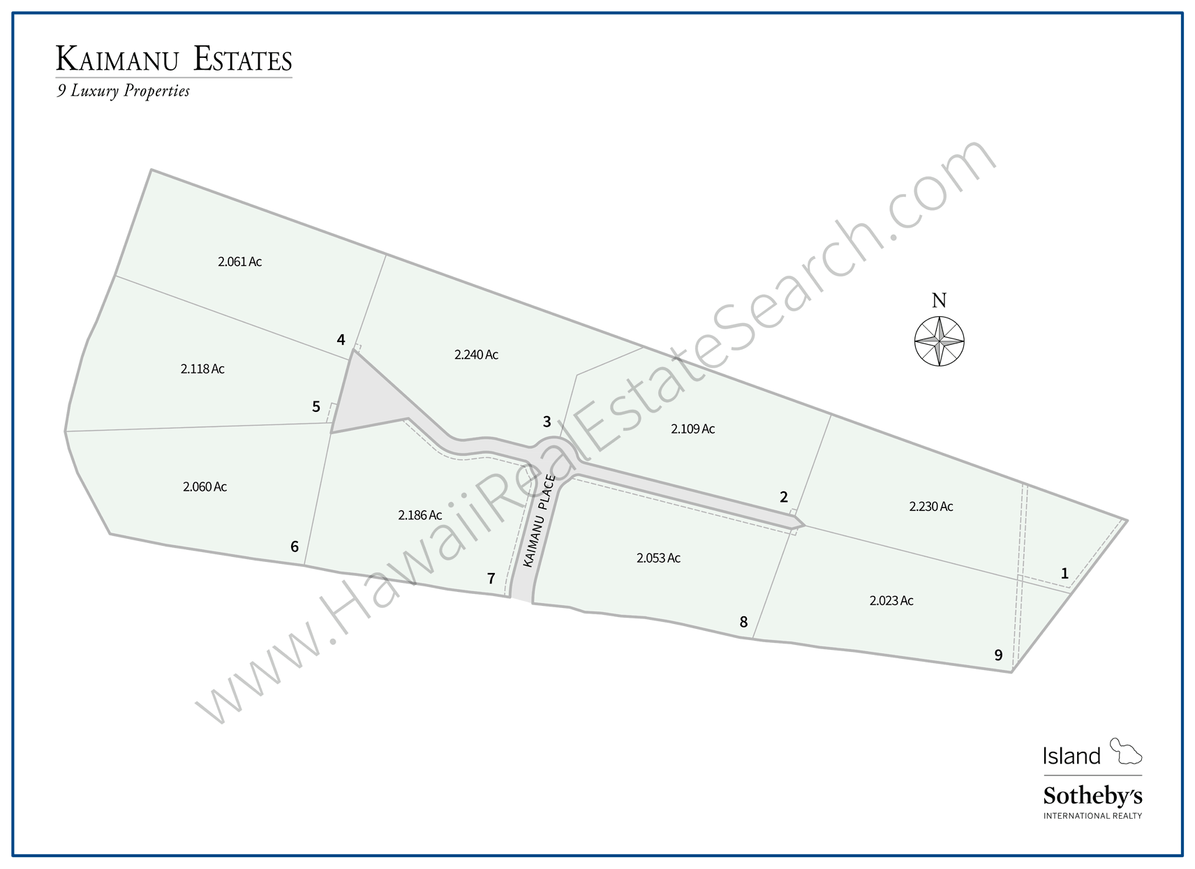 Kaimanu Estates Map